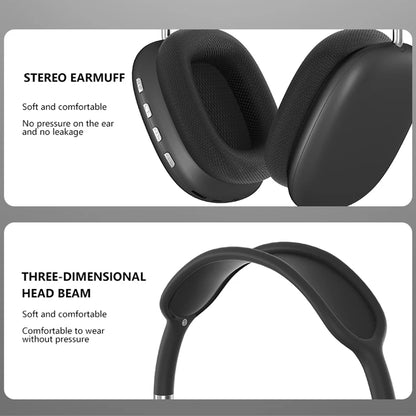 Air Pro Max Wireless Bluetooth Earphones Headphones Headset Sports Gaming TF Card Slot Headset Noise Cancelling Headphone